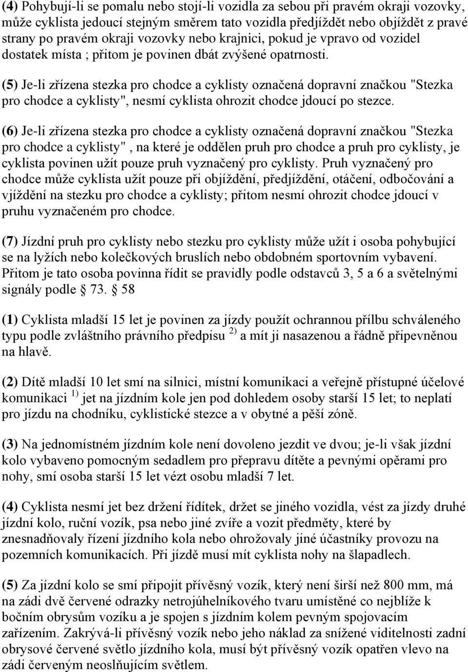 Legislativa o provozu jízdních kol vybavených pomocným spalovacím motorem  na území ČR. - PDF Stažení zdarma