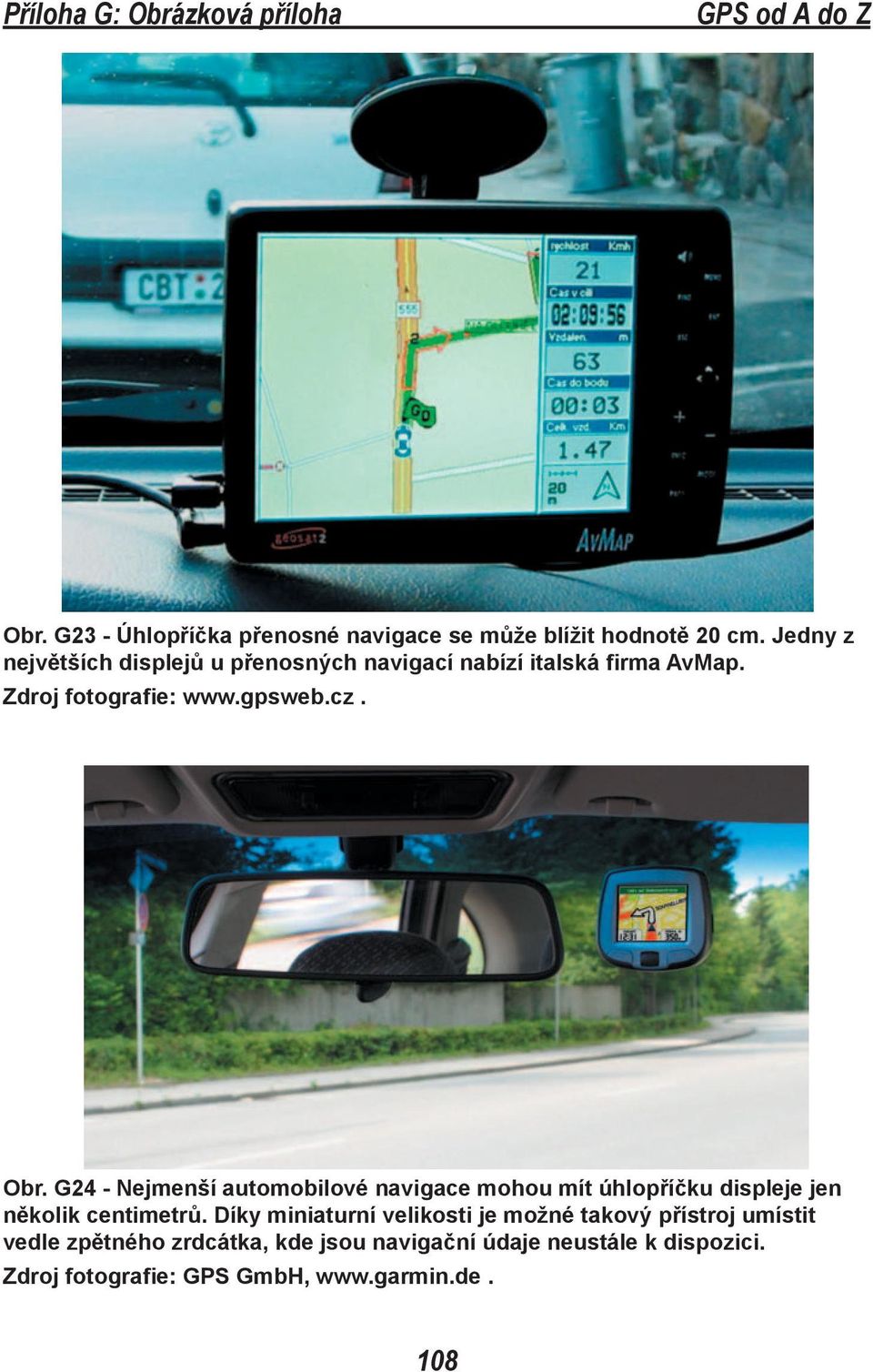 G24 - Nejmenší automobilové navigace mohou mít úhlopříčku displeje jen několik centimetrů.