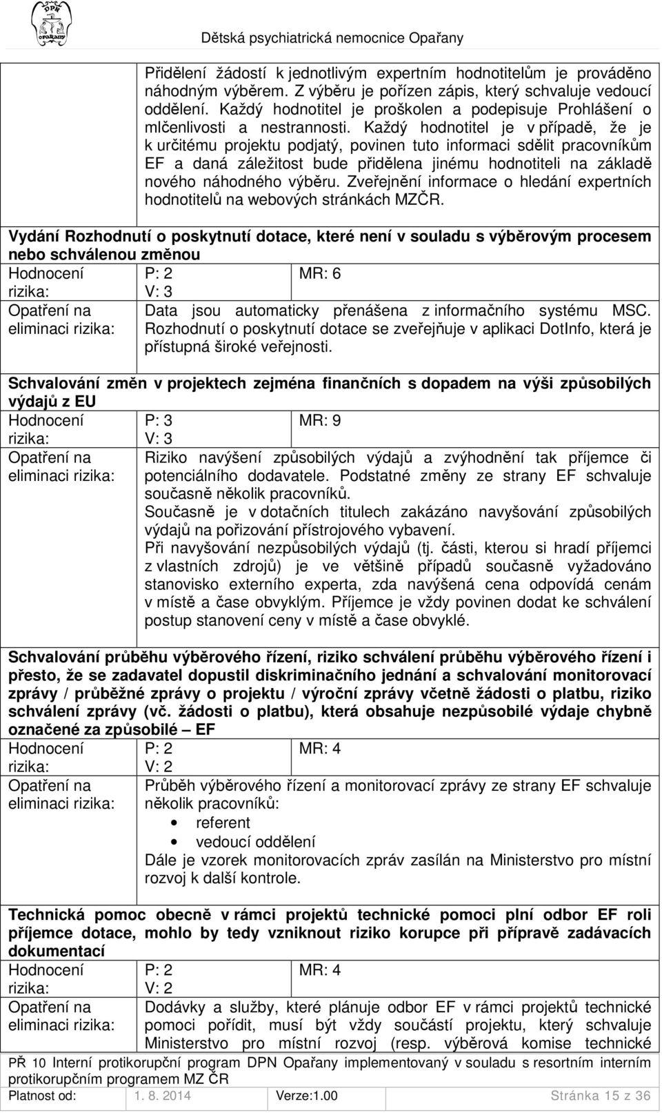 Každý hodnotitel je v případě, že je k určitému projektu podjatý, povinen tuto informaci sdělit pracovníkům EF a daná záležitost bude přidělena jinému hodnotiteli na základě nového náhodného výběru.