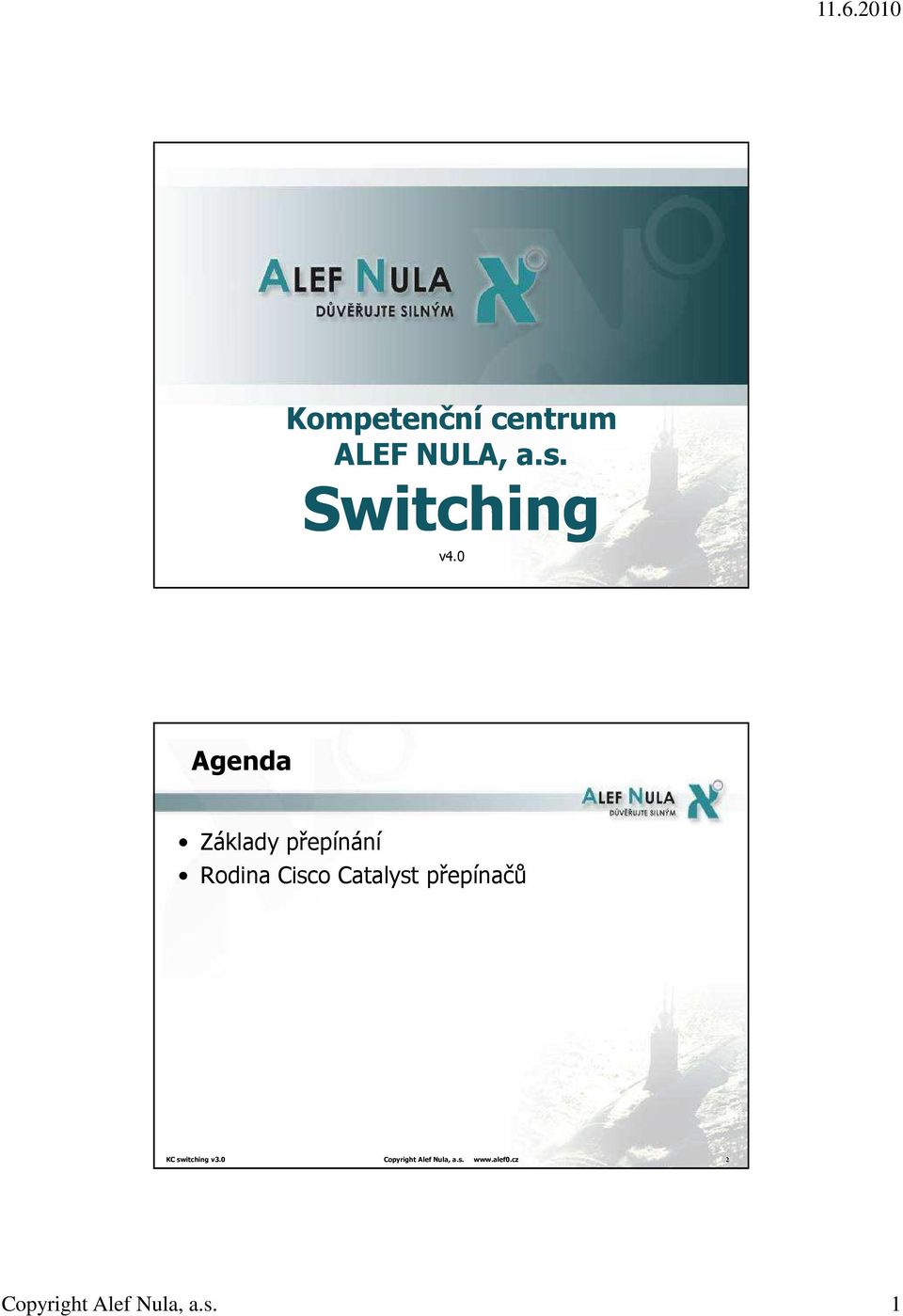 přepínačů KC switching v3.