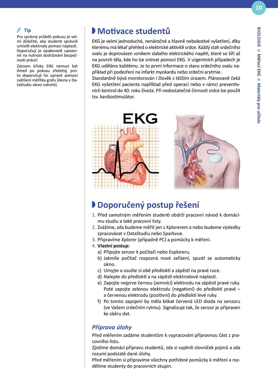 Motivace studentů EKG je velmi jednoduché, nenáročné a hlavně nebolestivé vyšetření, díky kterému má lékař přehled o elektrické aktivitě srdce.