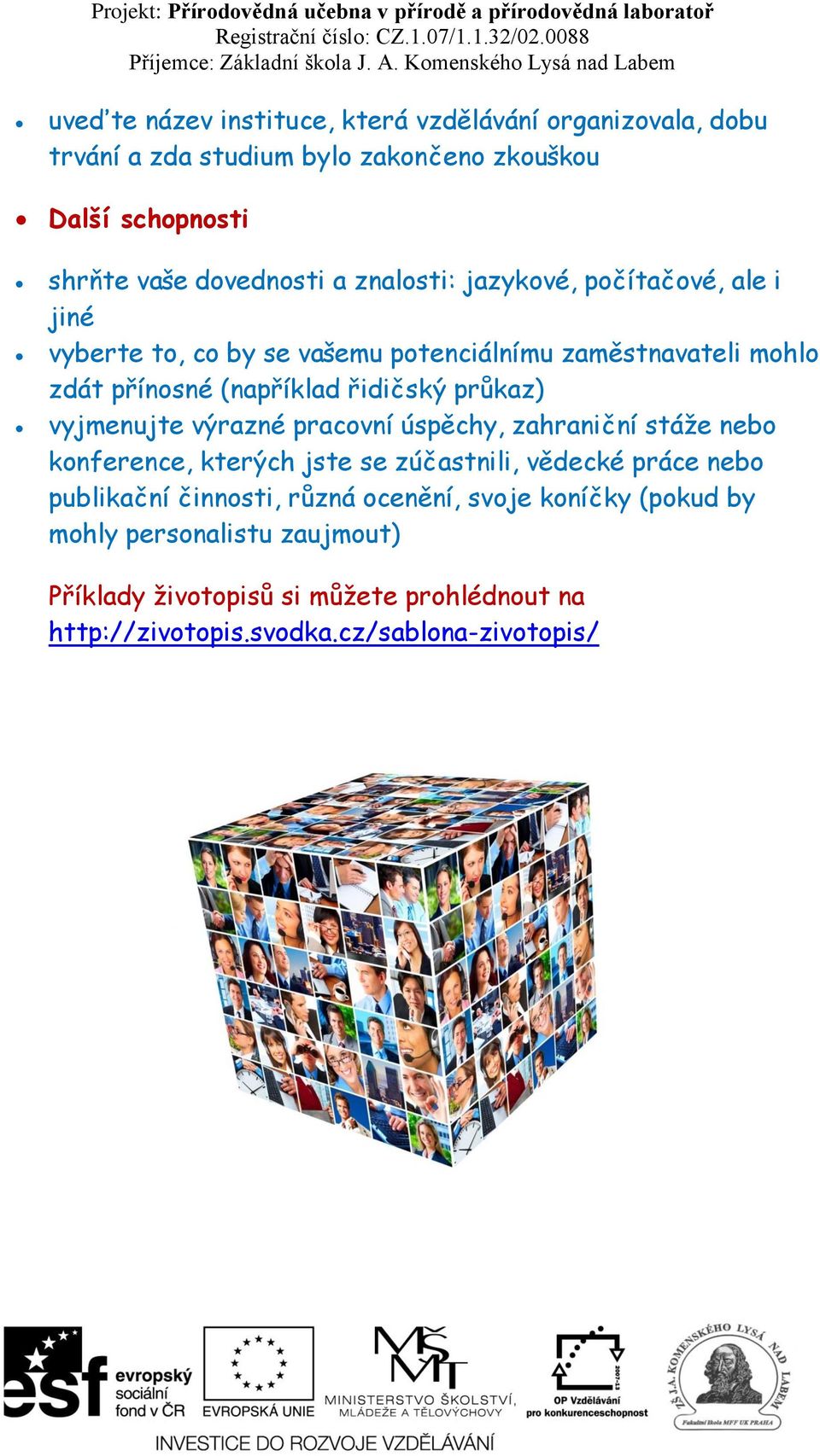 vyjmenujte výrazné pracovní úspěchy, zahraniční stáže nebo konference, kterých jste se zúčastnili, vědecké práce nebo publikační činnosti, různá