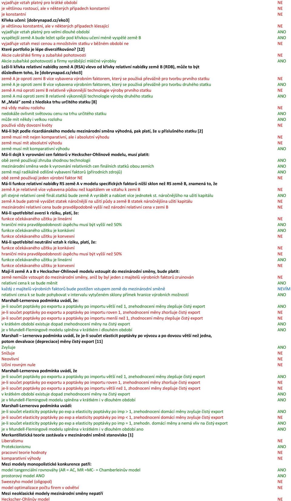 vztah mezi cenou a množstvím statku v běžném období ne Které portfolio je lépe diverzifikováno?