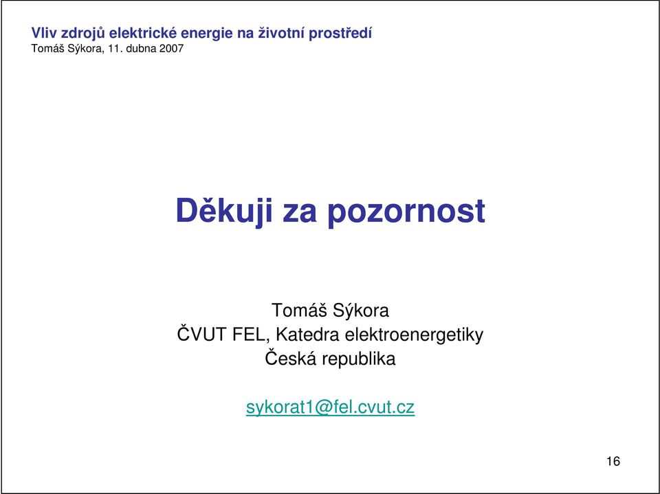 elektroenergetiky Česká