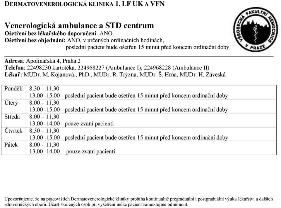 ňa, MUDr. H.