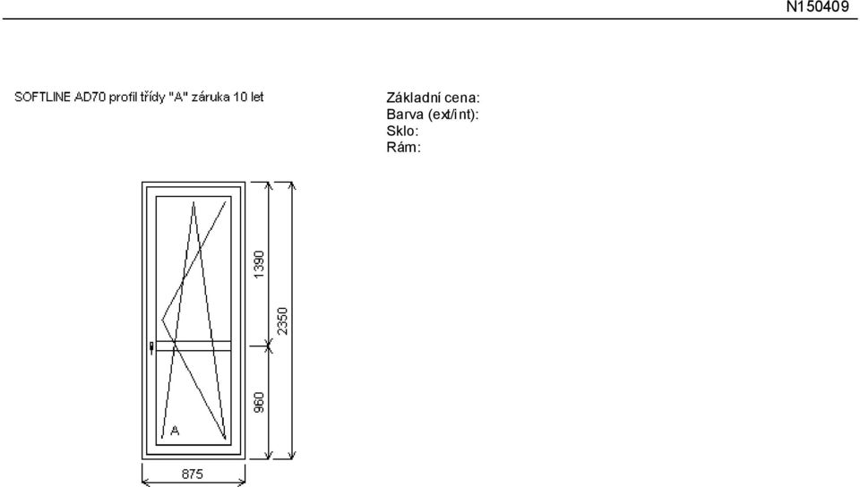 388,00 Kč 2 388,00 Kč Rozměry rámu: 830,0 x 2200, 0 mm Stavební otvor: 850,0 x 2250,0 mm mooreiche jednostr F4-16-4