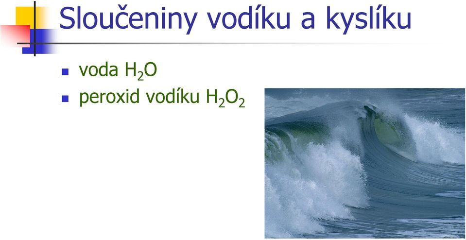 kyslíku voda H