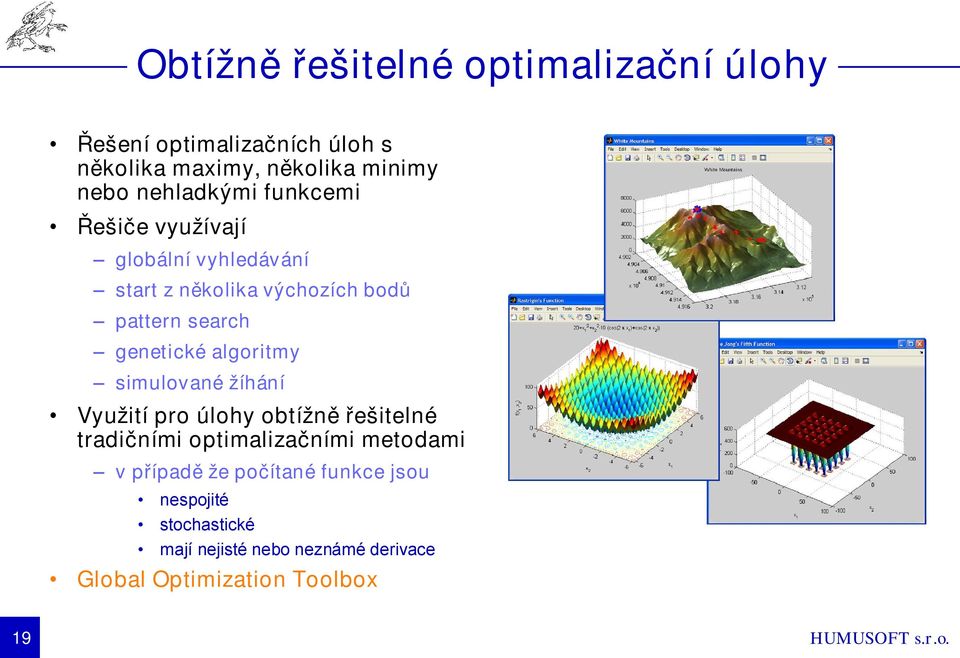 genetické algoritmy simulované žíhání Využití pro úlohy obtížně řešitelné tradičními optimalizačními metodami