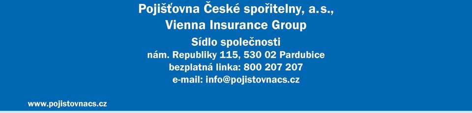 é spořitelny, a.s., Vienna Insurance Group