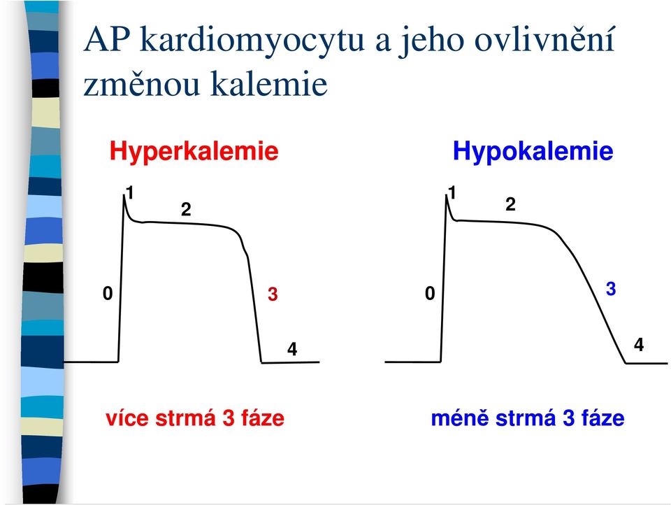 Hyperkalemie Hypokalemie 1 2 1 2