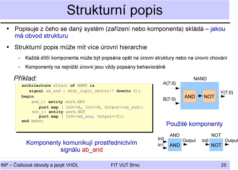 stdl_logic_vector(7 downto 0); and_i: entity work.and port map ( In0=>A, In1=>B, Output=>ab_and); not_i: entity work.