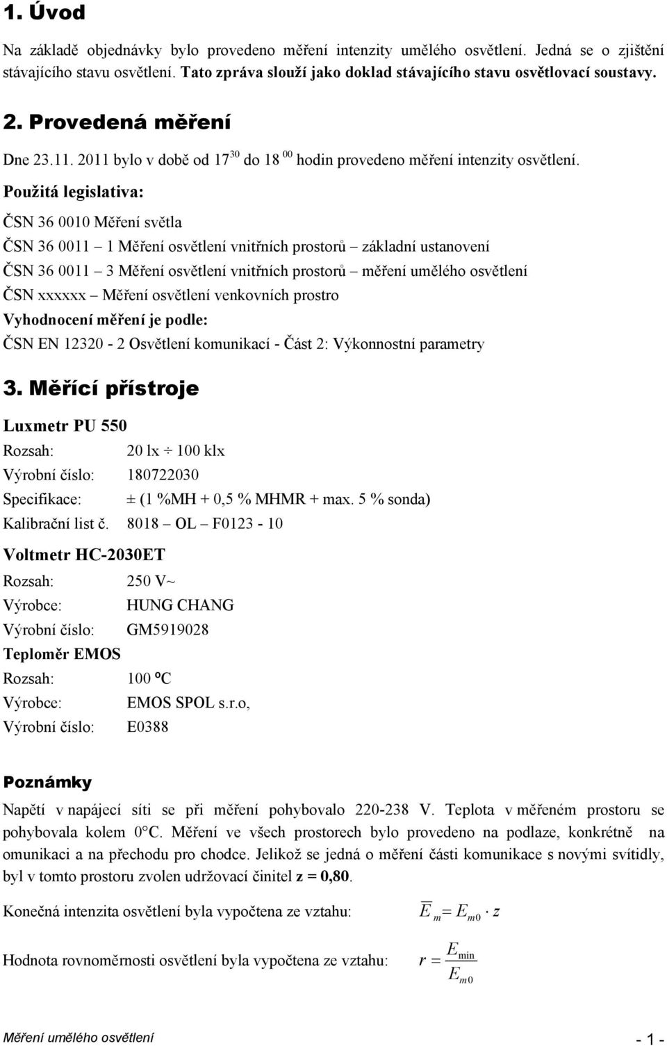 Měření umělého osvětlení - PDF Free Download