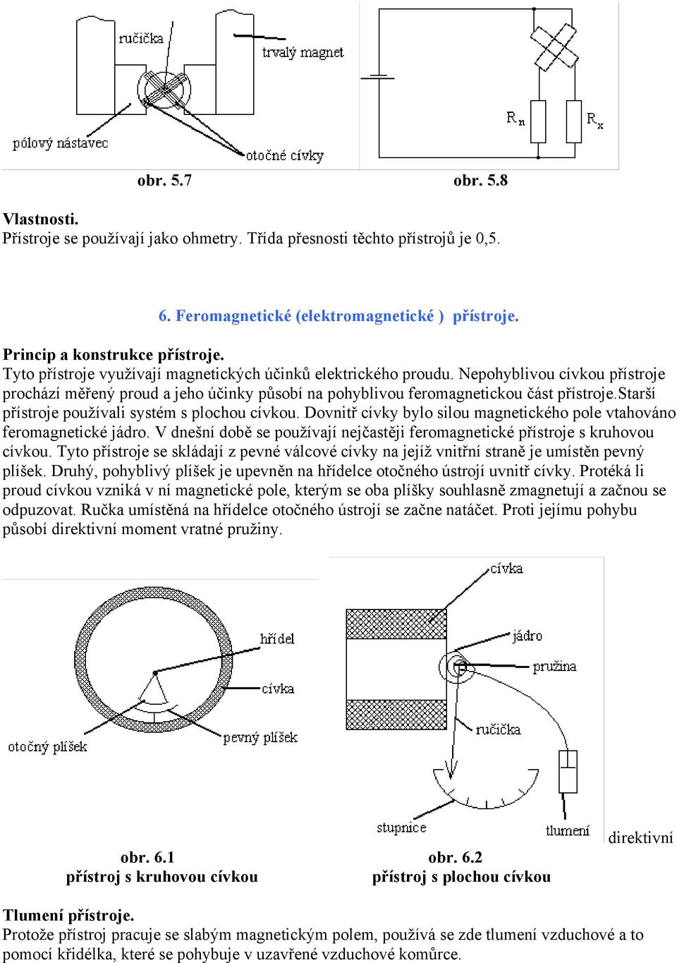 starší přístroje používali systém s plochou cívkou. Dovnitř cívky bylo silou magnetického pole vtahováno feromagnetické jádro.