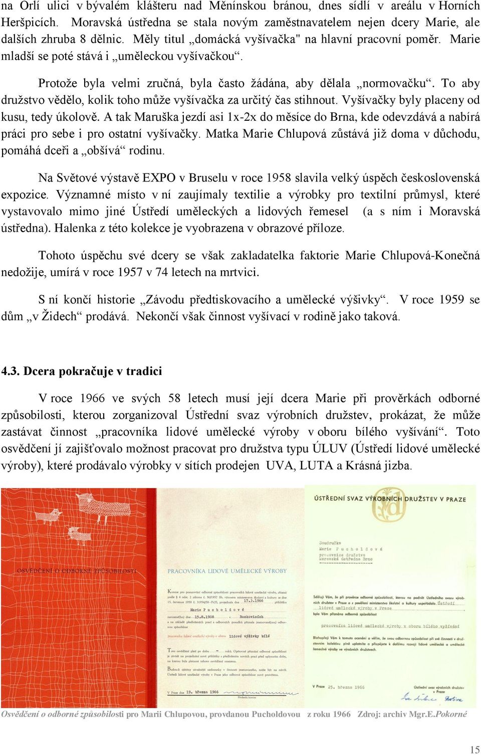 Faktorie na výrobu umělecké výšivky v Boskovicích aneb Příběh jehlou  vyprávěný - PDF Stažení zdarma