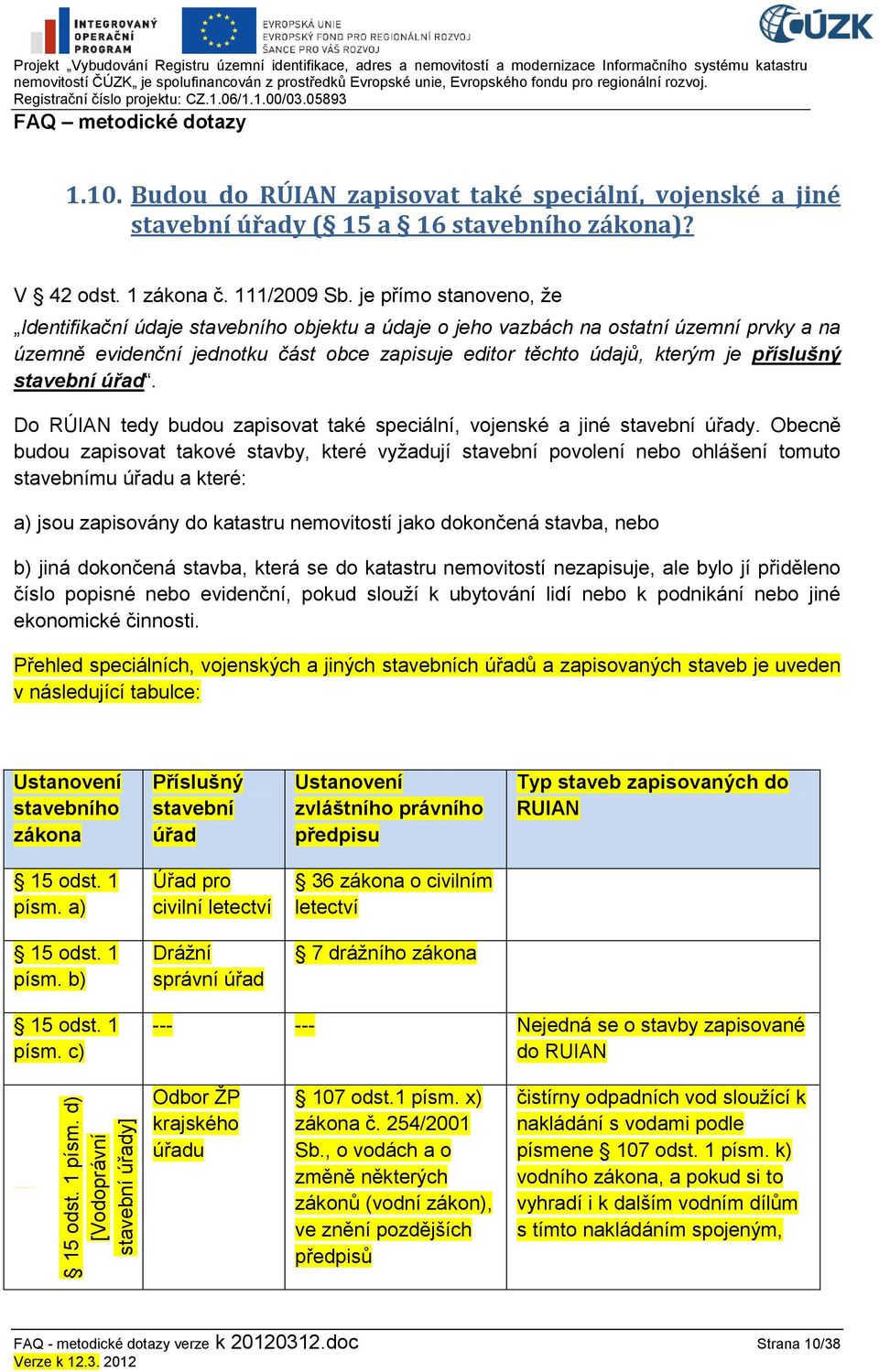 je přímo stanoveno, ţe Identifikační údaje stavebního objektu a údaje o jeho vazbách na ostatní územní prvky a na územně evidenční jednotku část obce zapisuje editor těchto údajů, kterým je příslušný
