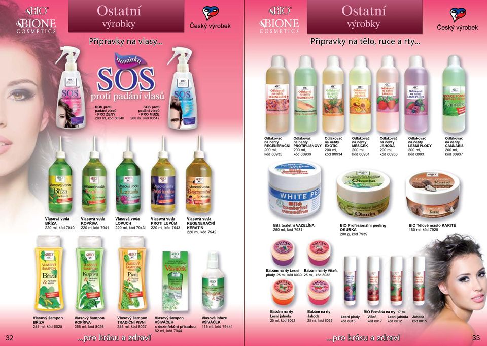 kód 80936 Odlakovač na nehty EXOTIC 200 ml, kód 80934 Odlakovač na nehty MĚSÍČEK 200 ml, kód 80931 Odlakovač na nehty JAHODA 200 ml, kód 80933 Odlakovač na nehty LESNÍ PLODY 200 ml, kód 8093