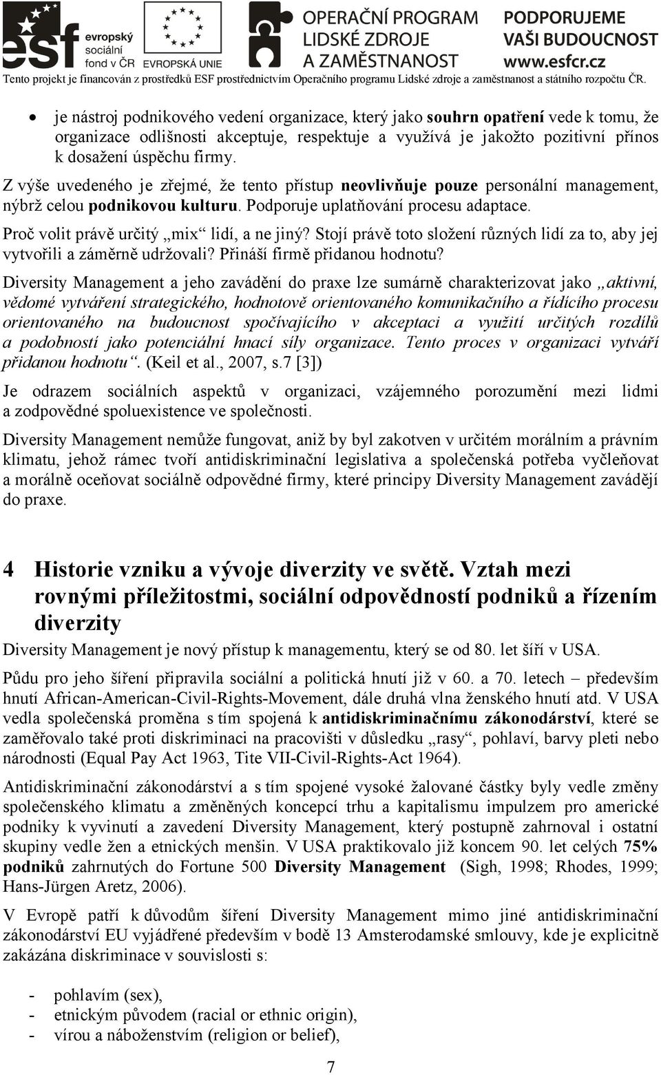 Proč volit právě určitý mix lidí, a ne jiný? Stojí právě toto složení různých lidí za to, aby jej vytvořili a záměrně udržovali? Přináší firmě přidanou hodnotu?