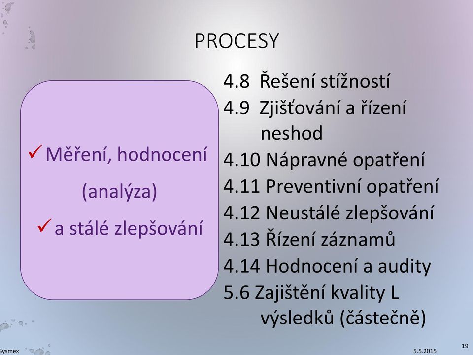 10 Nápravné opatření 4.11 Preventivní opatření 4.