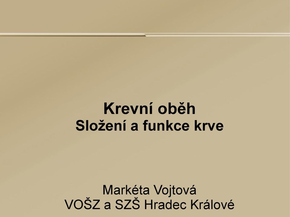 krve Markéta