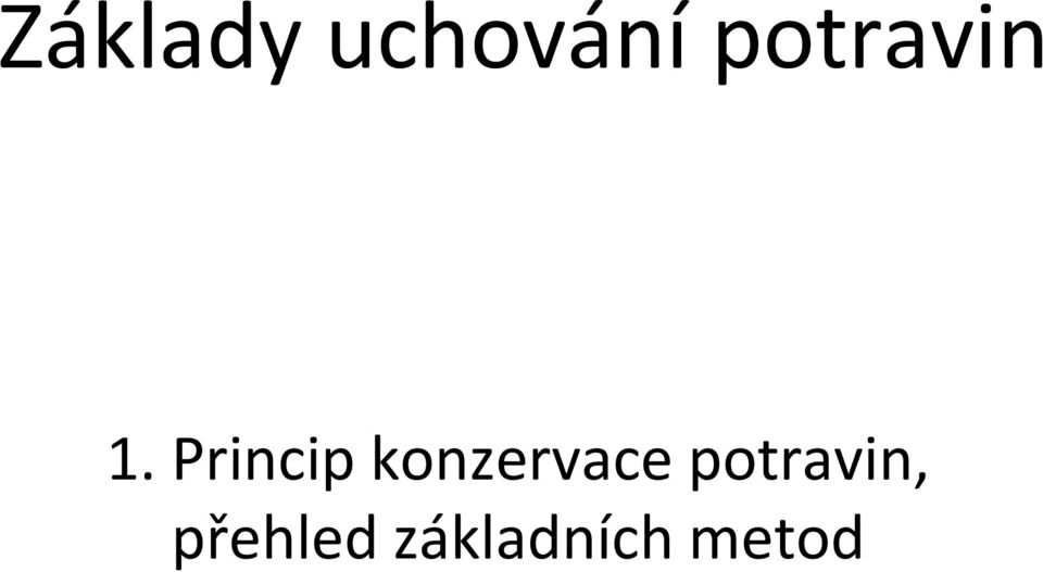 Princip konzervace