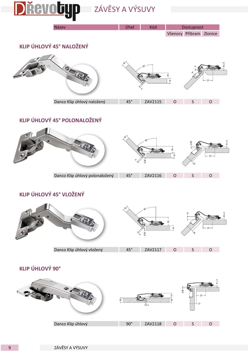 ZÁVĚSY A VÝSUVY KATALOG - PDF Stažení zdarma