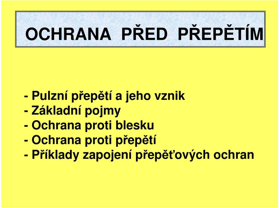 Ochrana proti blesku - Ochrana proti