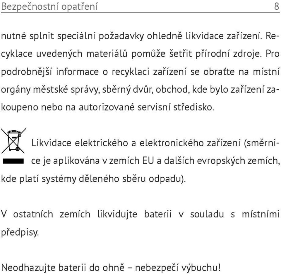 autorizované servisní středisko.