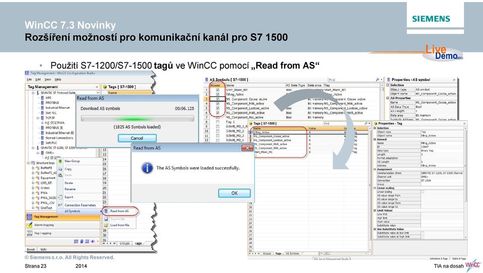 Použití S7-1200/S7-1500 tag