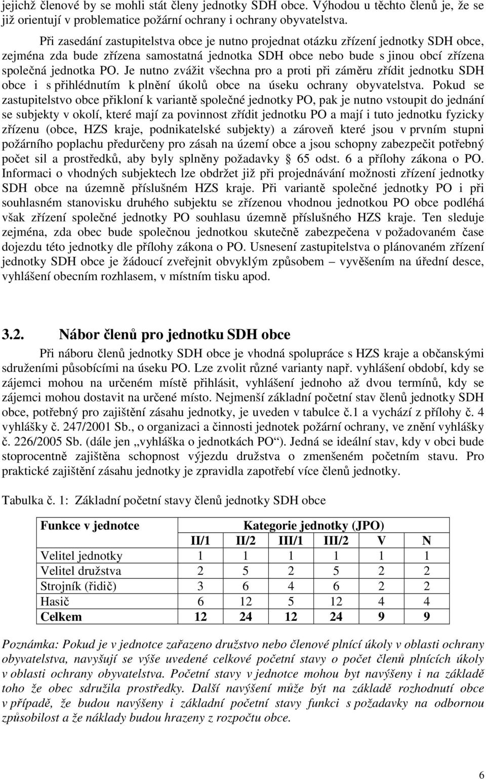 Je nutno zvážit všechna pro a proti při záměru zřídit jednotku SDH obce i s přihlédnutím k plnění úkolů obce na úseku ochrany obyvatelstva.