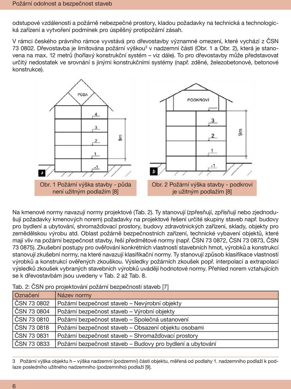 2), která je stanovena na max. 12 metrů (hořlavý konstrukční systém viz dále). To pro dřevostavby může představovat určitý nedostatek ve srovnání s jinými konstrukčními systémy (např.