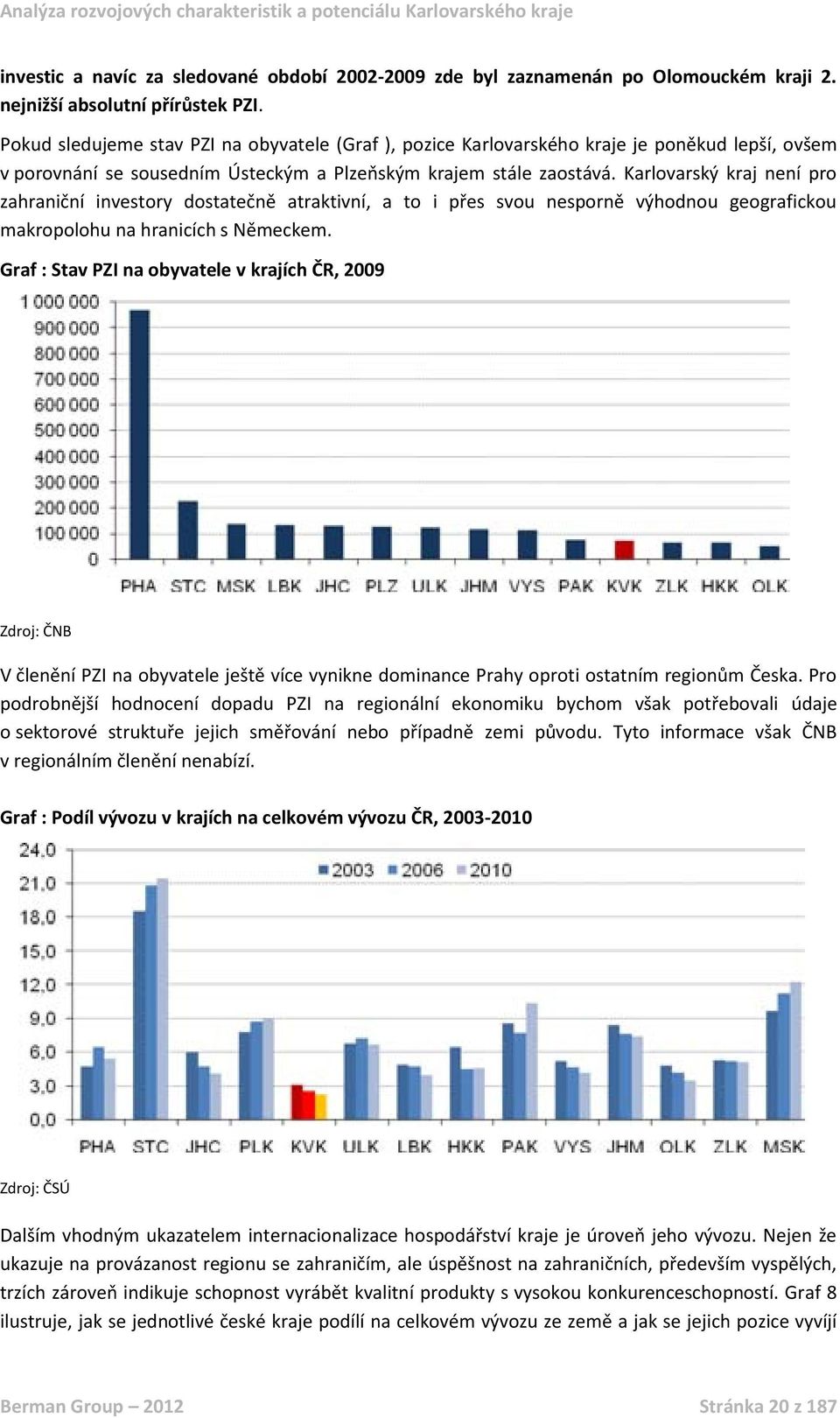 Karlovarský kraj není pro zahraniční investory dostatečně atraktivní, a to i přes svou nesporně výhodnou geografickou makropolohu na hranicích s Německem.