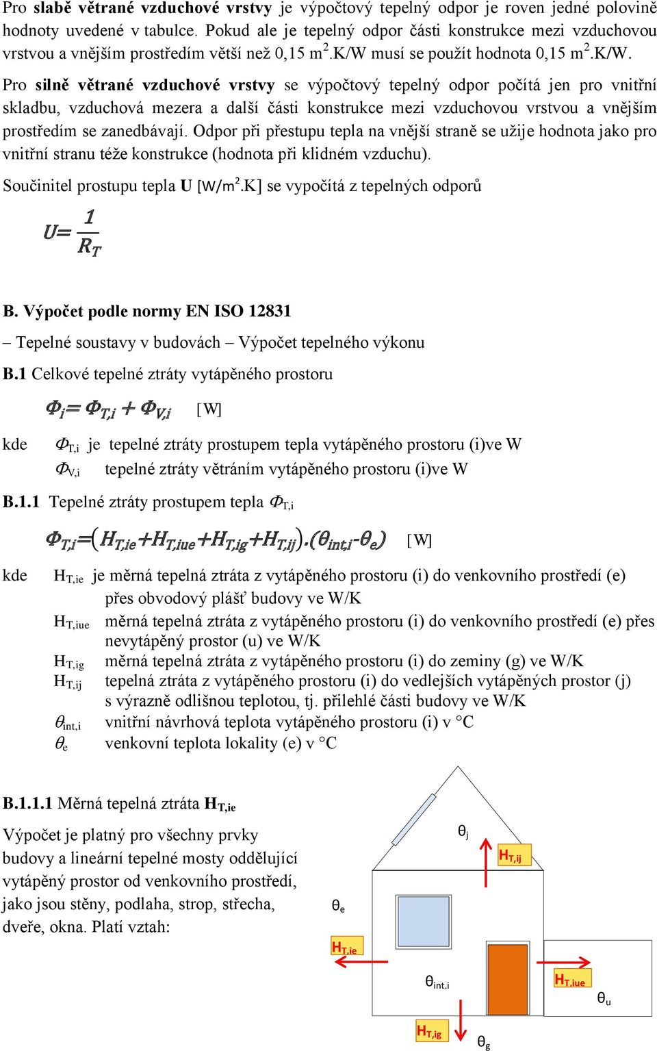 musí se použít hodnota 0,15 m 2.K/W.