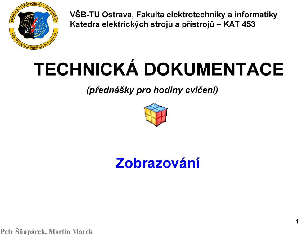 přístrojů KAT 453 TECHNICKÁ DOKUMENTACE