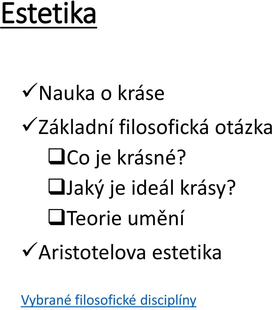 Jaký je ideál krásy?