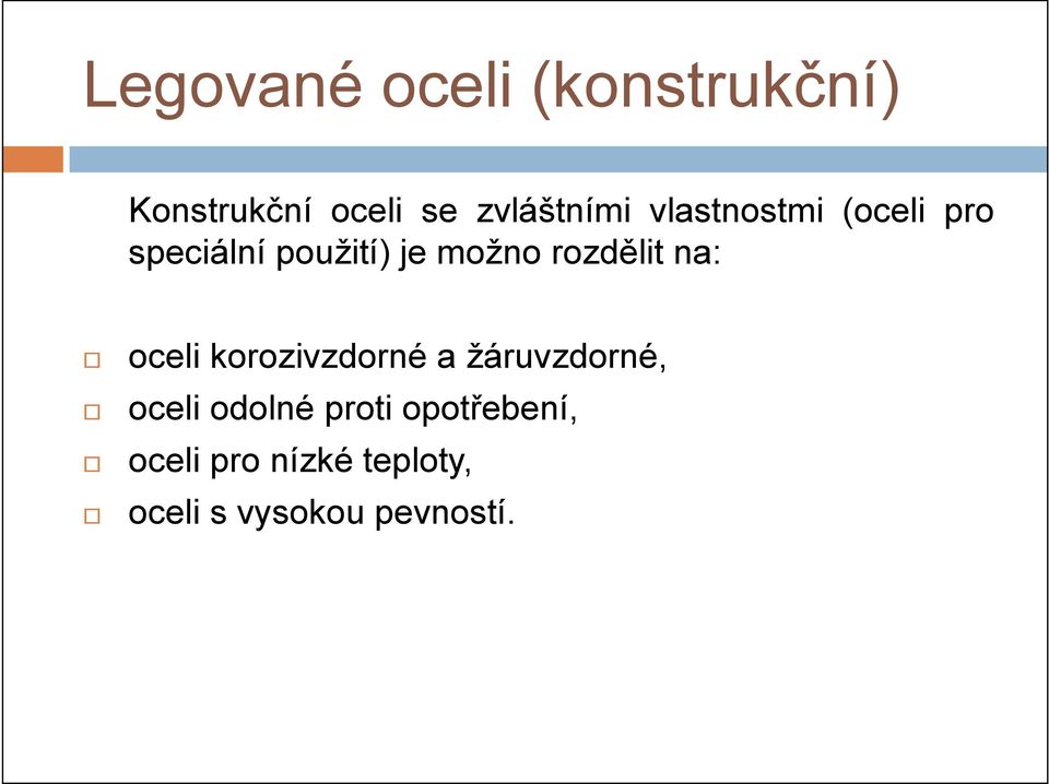 na: oceli korozivzdorné a žáruvzdorné, oceli odolné proti