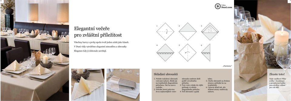 Inspirace Příručka skládání ubrousků - PDF Free Download