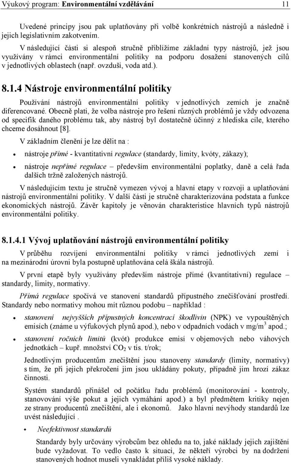 Modul 8: Environmentální ekonomie a environmentální politika - PDF Free  Download