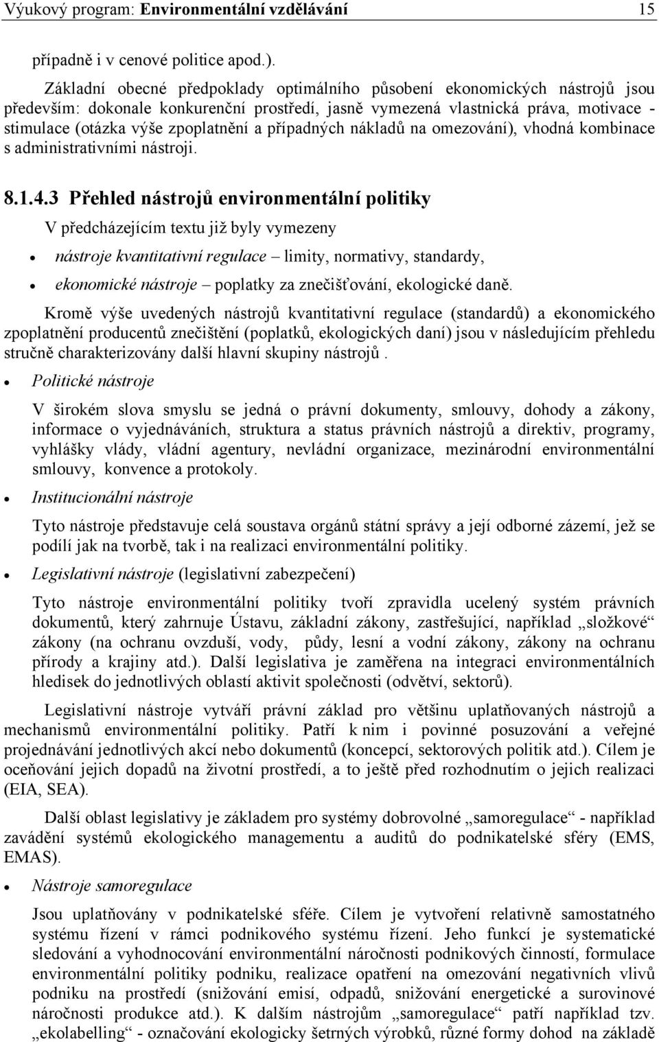 Modul 8: Environmentální ekonomie a environmentální politika - PDF Free  Download