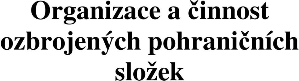 ozbrojených