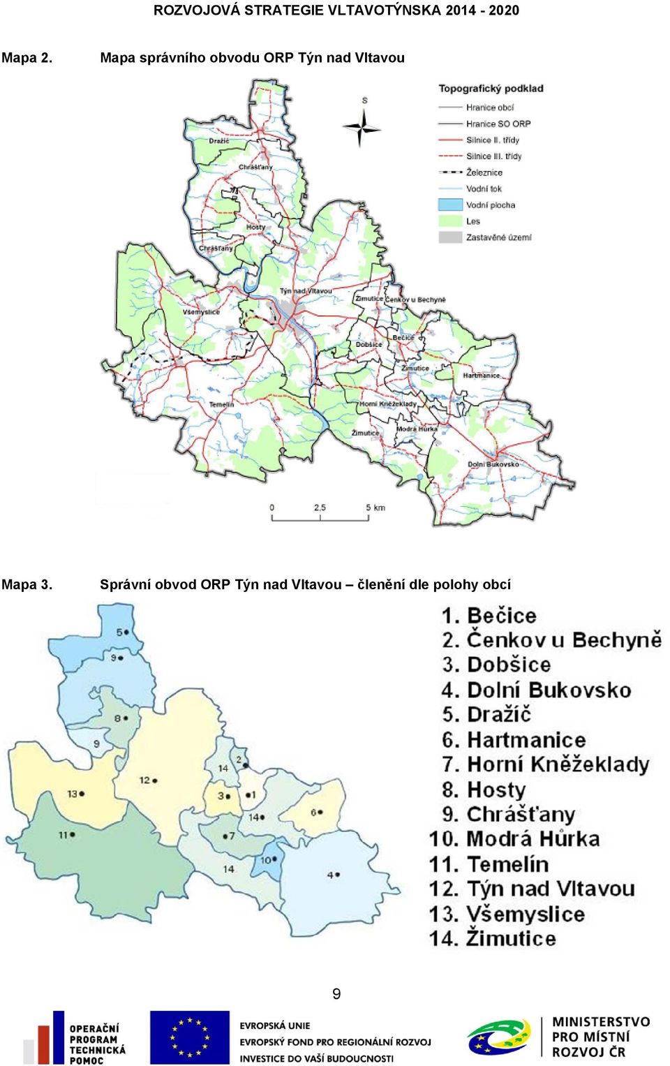 nad Vltavou Mapa 3.