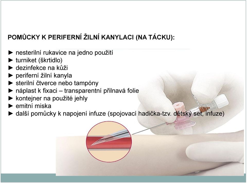 tampóny náplast k fixaci transparentní přilnavá folie kontejner na použité jehly