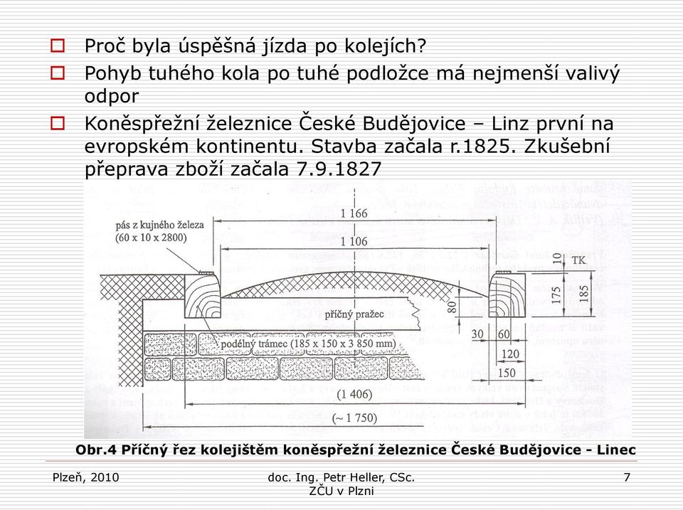 ţeleznice České Budějovice Linz první na evropském kontinentu.