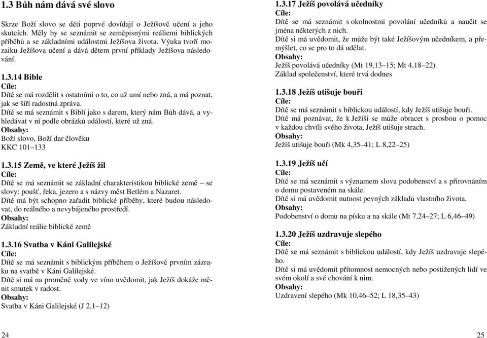 14 Bible Dítě se má rozdělit s ostatními o to, co už umí nebo zná, a má poznat, jak se šíří radostná zpráva.