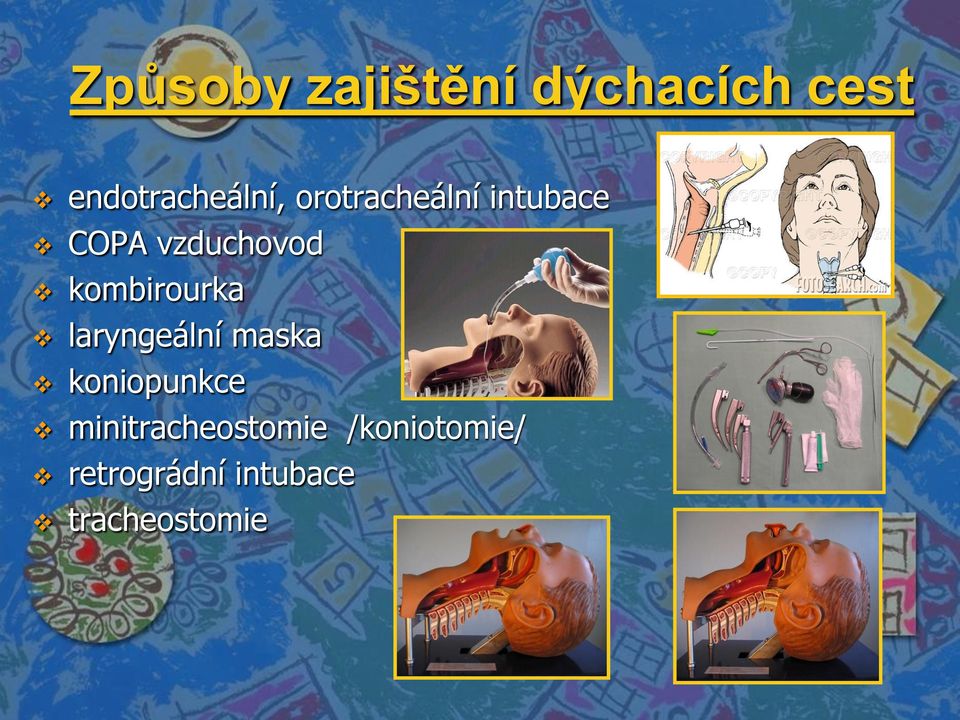 kombirourka laryngeální maska koniopunkce