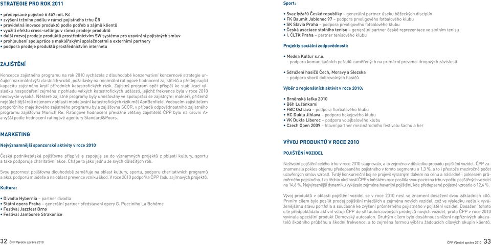 prostřednictvím SW systému pro uzavírání pojistných smluv prohloubení spolupráce s makléřskými společnostmi a externími partnery podpora prodeje produktů prostřednictvím internetu Zajištění Koncepce
