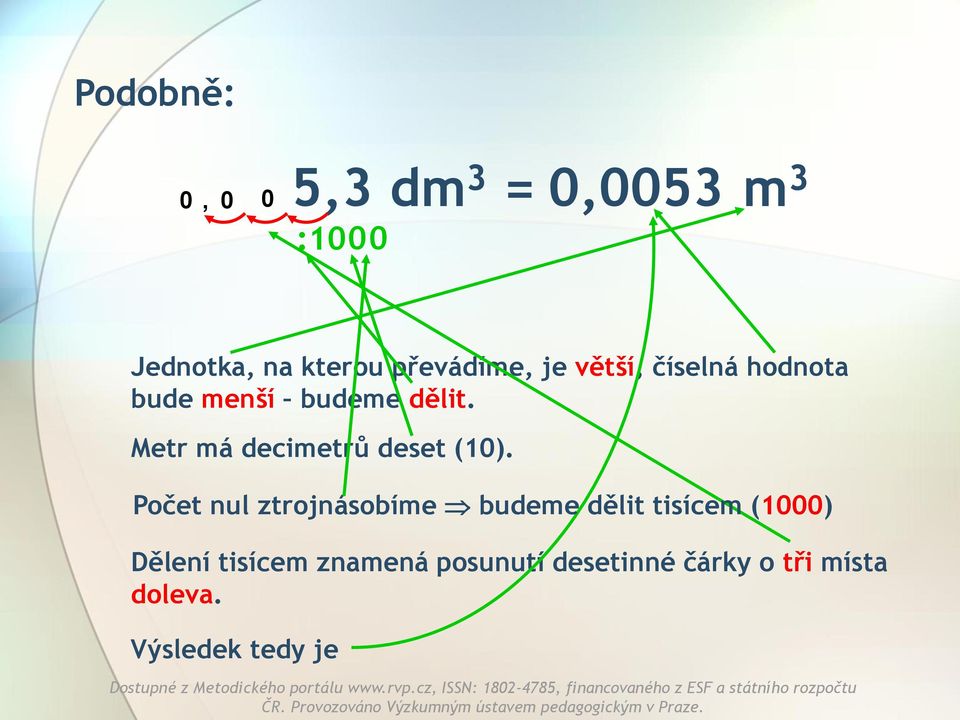 Metr má decimetrů deset (10.