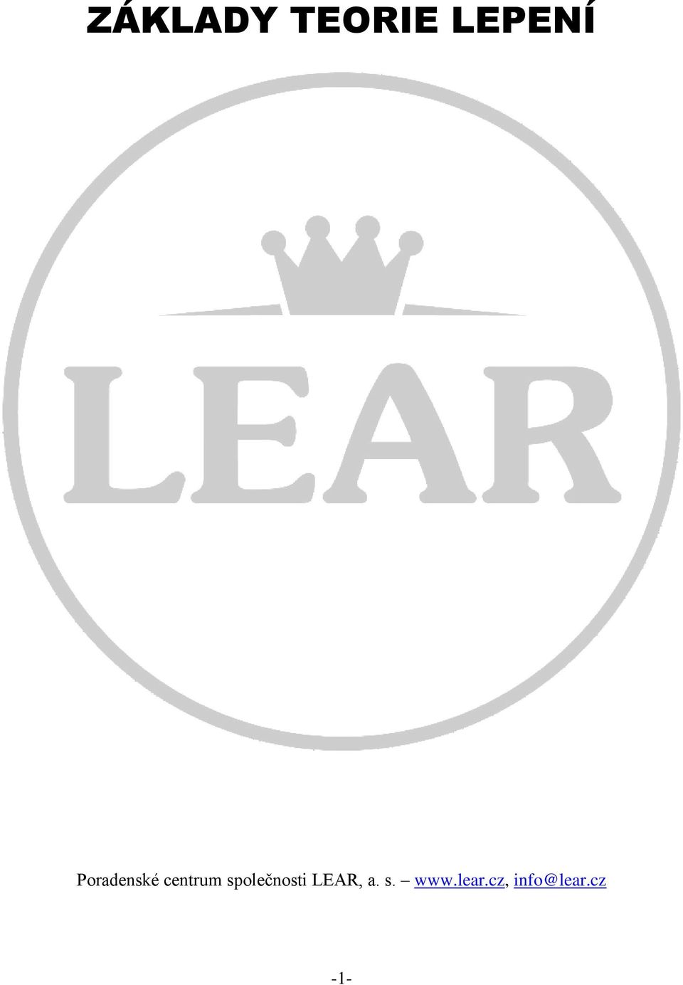 společnosti LEAR, a. s.