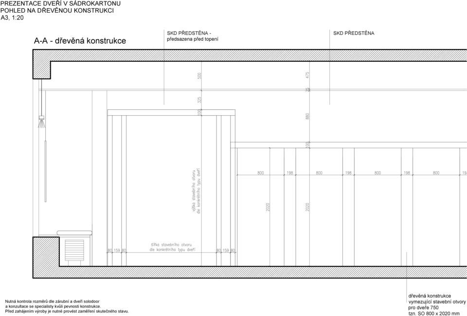 rozměrů dle zárubní a dveří solodoor a konzultace se specialisty kvůli pevnosti