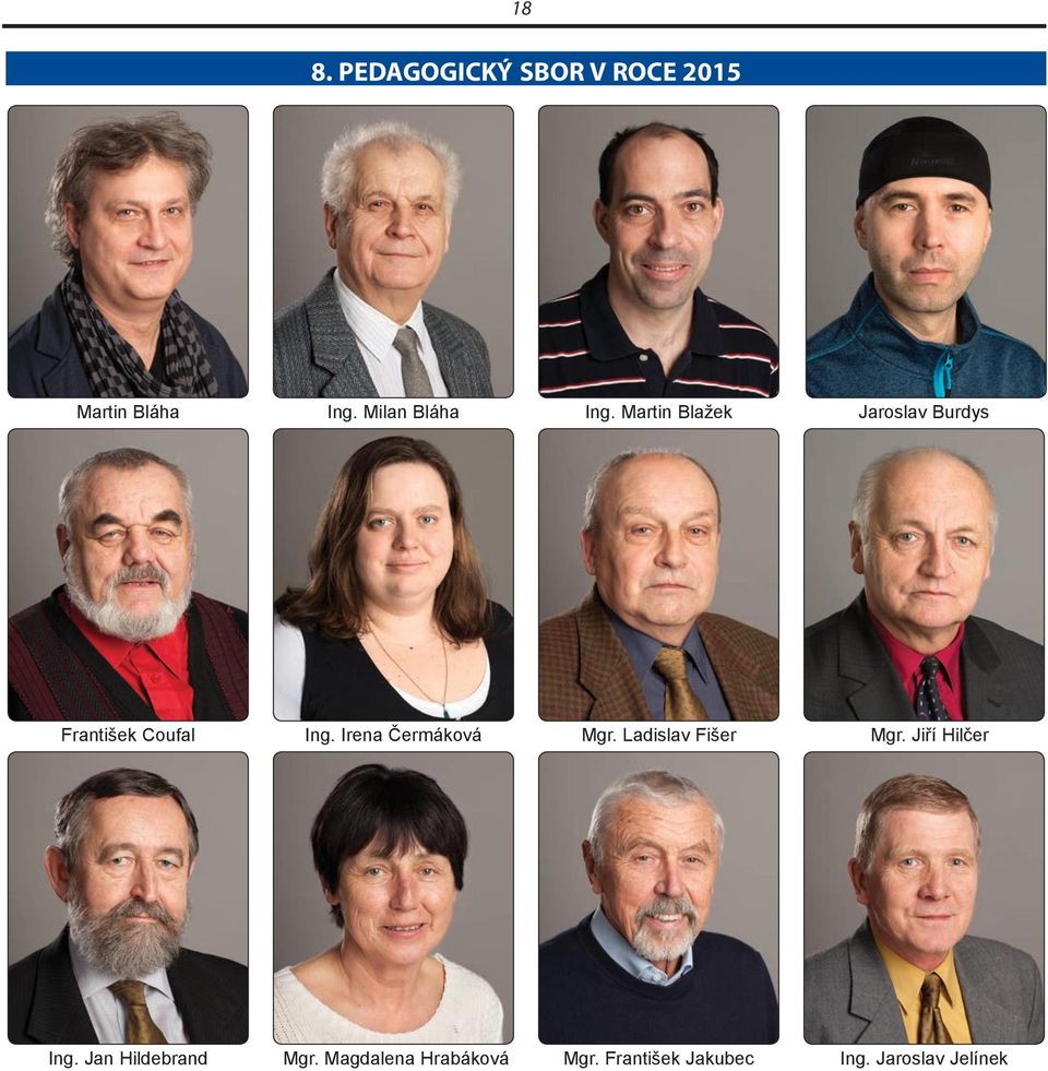 Martin Blažek Jaroslav Burdys František Coufal Ing.