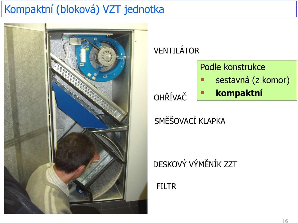 sestavná (z komor) kompaktní